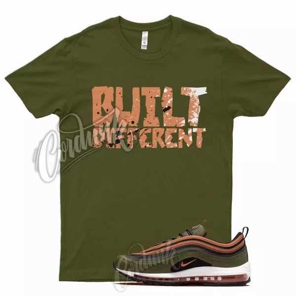 BUILT T Shirt for Air Max 97 Olive Rough Green Russet Orange Vapormax Plus Jezsport.com