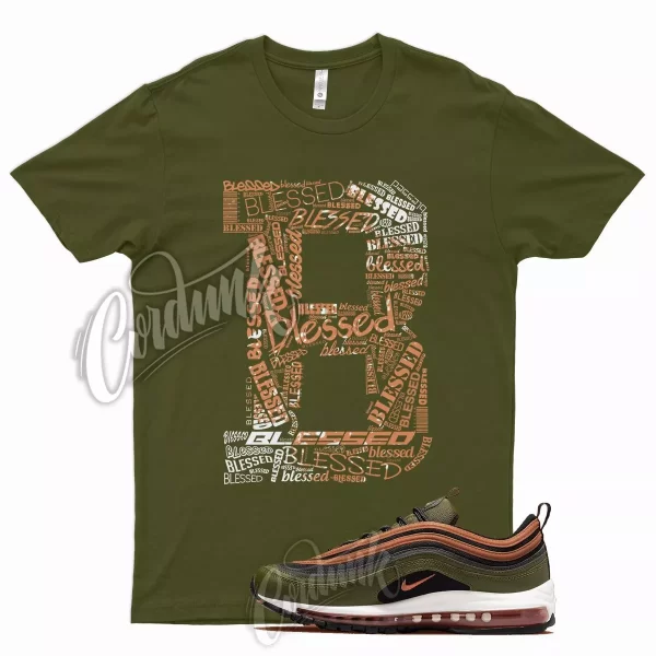 BLS T Shirt for N Air Max 97 Olive Rough Green Russet Orange Vapormax Plus 1 Jezsport.com