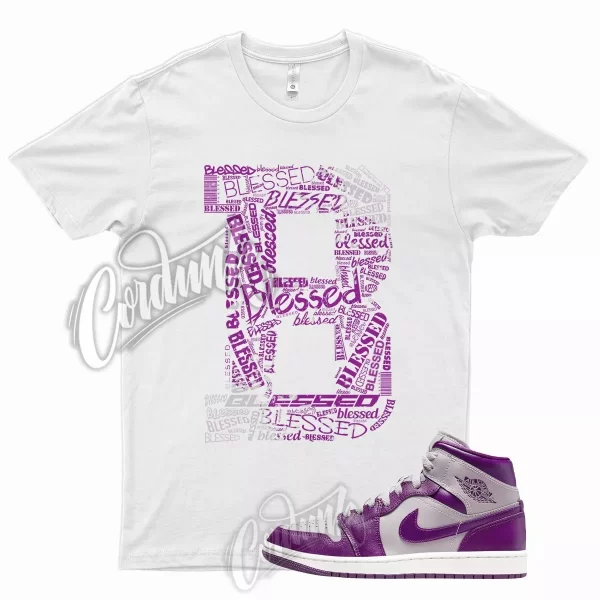 BLS T Shirt for J1 1 Mid WMNS Magenta Grey Purple High Low Berry Plum 9 6 Jezsport.com