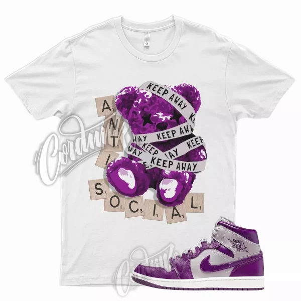 ANTI T Shirt for J1 1 Mid WMNS Magenta Grey Purple High Low Berry Plum 9 6 Jezsport.com