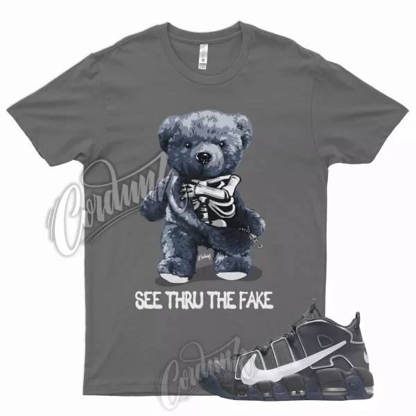 THRU T Shirt for N Air More Uptempo Copy Paste Iron Smoke Anthracite Grey 1 Jezsport.com