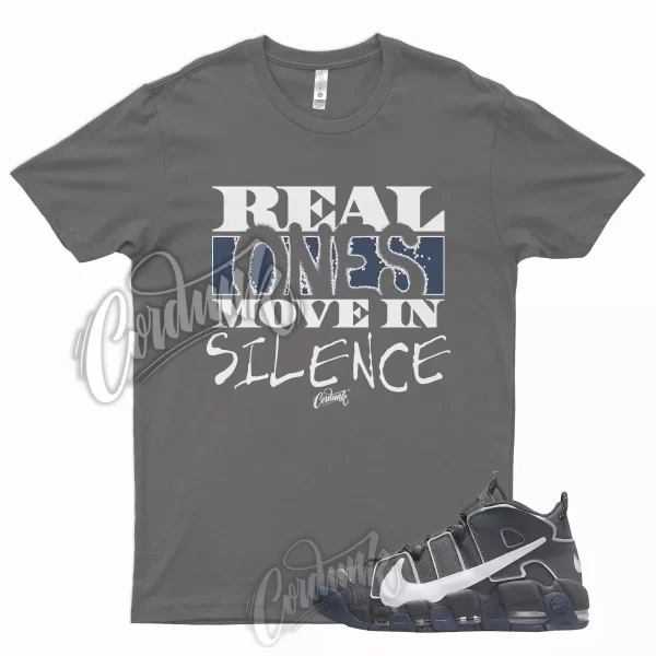 R1 T Shirt for N Air More Uptempo Copy Paste Iron Smoke Anthracite Grey 1 Jezsport.com