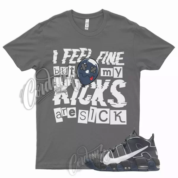 SICK T Shirt for N Air More Uptempo Copy Paste Iron Smoke Anthracite Grey 1 Jezsport.com