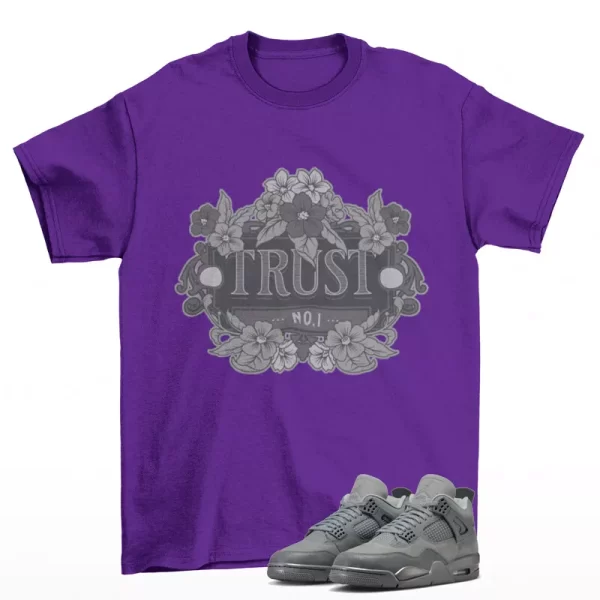 Trust Sneaker Shirt Purple to Match Jordan 4 Retro SE Wet Cement FQ7928-001 Jezsport.com