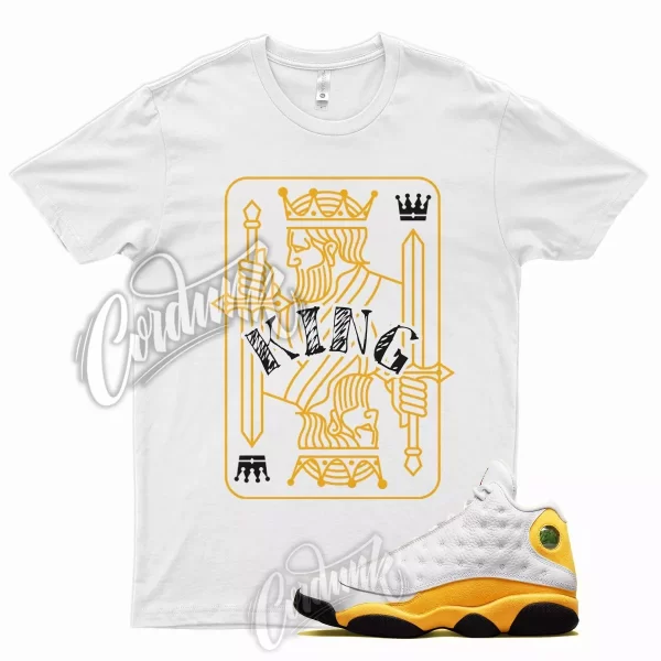 KING T Shirt for J1 13 Del Sol University Yellow Red Gold Pollen 1 Maize Mid Jezsport.com