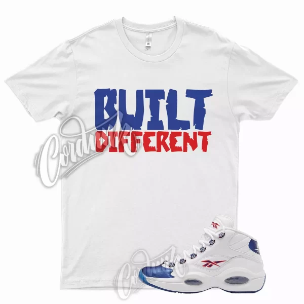 BUILT Shirt for Question Mid Blue Toe Red White Racer Hyper Royal Game 1 Jezsport.com