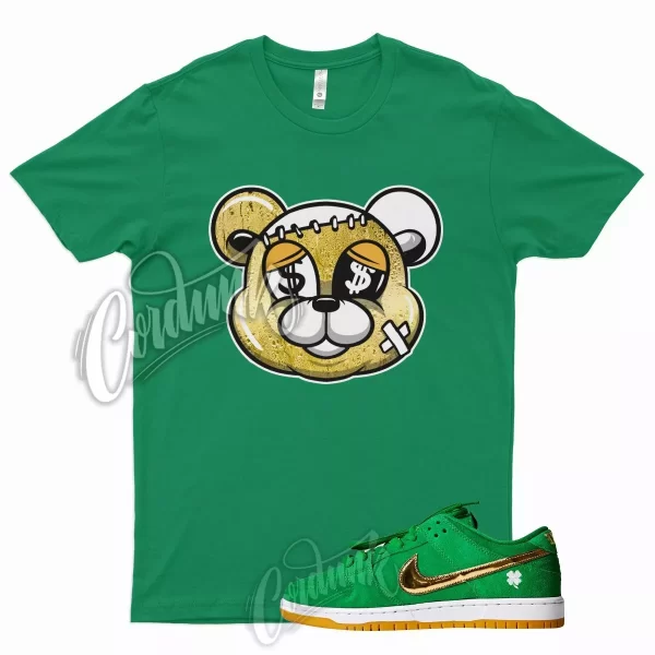 STIT Shirt for N SB Dunk Low St Patricks Day Lucky Stadium Pine Green Gold 1 Jezsport.com