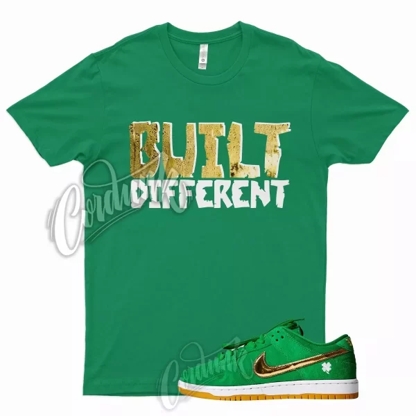 BUILT Shirt for N SB Dunk Low St Patricks Day Lucky Stadium Pine Green Gold 1 Jezsport.com