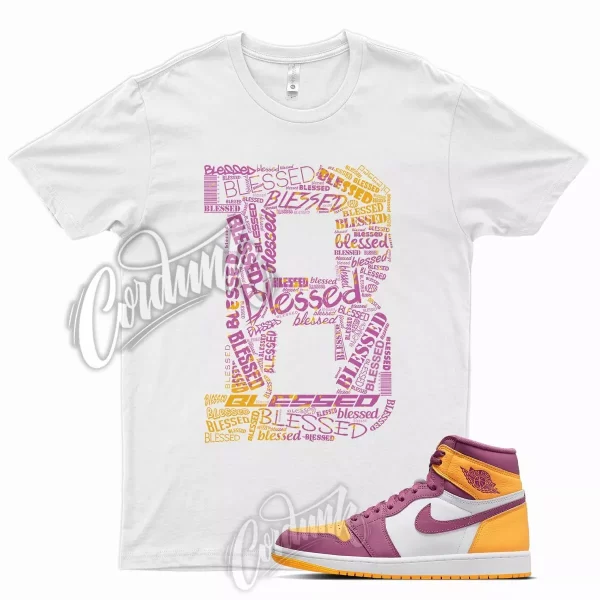 BLESSED T Shirt J1 for 1 High Brotherhood University Gold Light Bordeaux Mid Jezsport.com