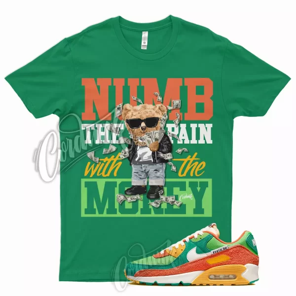 NUMB T Shirt for Air Max 90 Running Club Roma Mean Green Orange Pollen 1 5 Jezsport.com