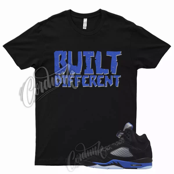 BUILT T Shirt for J1 5 Racer Blue Hyper Royal Reflective Siler Cobalt Max 1 Jezsport.com