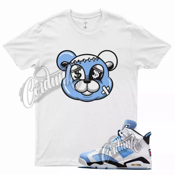 STITCH T Shirt for J1 6 UNC University Blue Carolina 4 Powder 13 1 3 Low Mid Jezsport.com