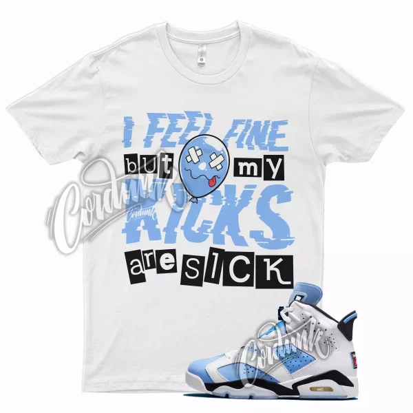 SICK T Shirt for J1 6 UNC University Blue Carolina 4 Powder 13 1 3 Low Mid 9 Jezsport.com