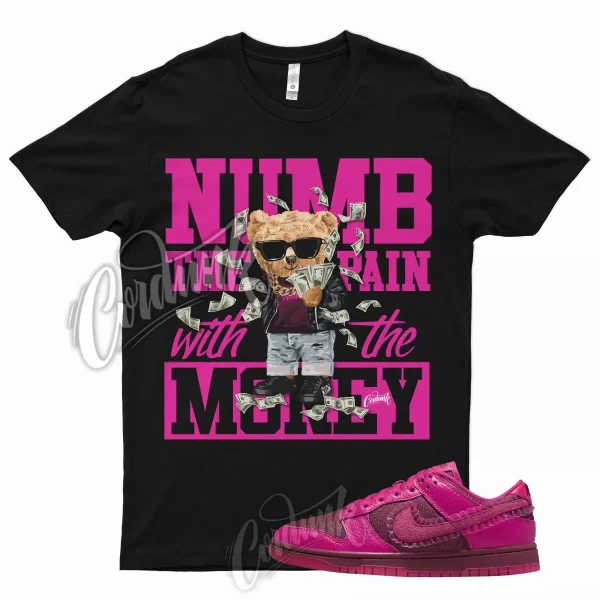 NUMB T Shirt for N Dunk Low WMNS Valentines Day Pink Prime Team Red Fuchsia 1 Jezsport.com