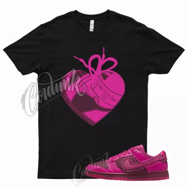 HEART T Shirt for N Dunk Low WMNS Valentines Day Pink Prime Team Red Mid 1 5 Jezsport.com