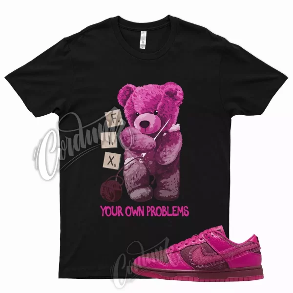 FIX T Shirt for N Dunk Low WMNS Valentines Day Pink Prime Team Red Fuchsia 1 Jezsport.com