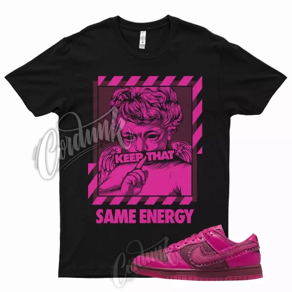 ENERGY T Shirt for N Dunk Low WMNS Valentines Day Pink Prime Team Red Mid 1 Jezsport.com