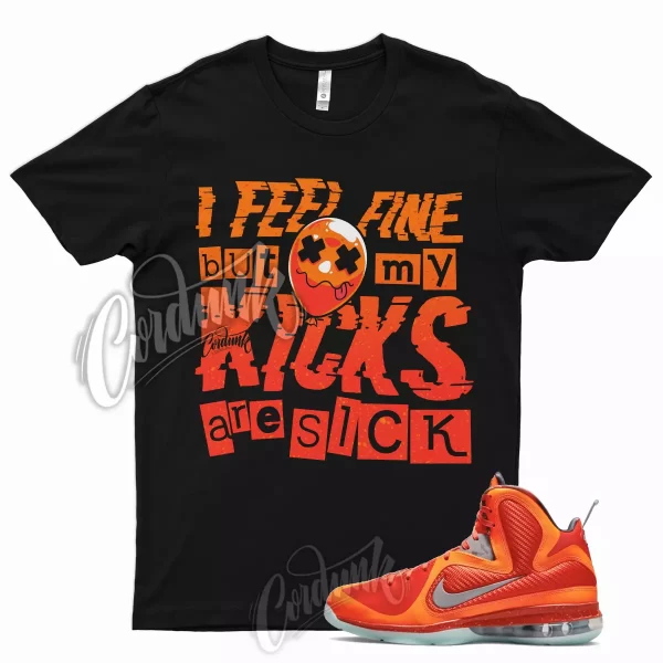 SICK T Shirt for Lebron 9 Total Orange Metallic Silver Team Mango Sunset Galaxy Jezsport.com