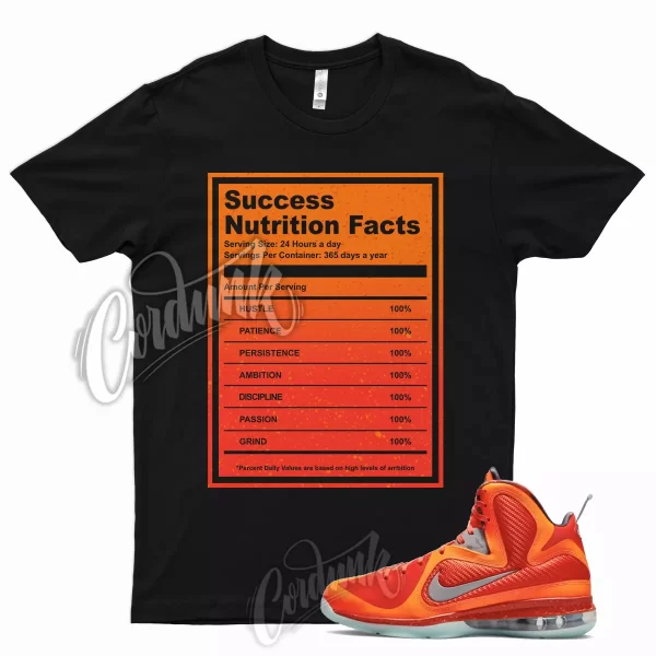 SUCC T Shirt for Lebron 9 Total Orange Metallic Silver Team Mango Big Bang 19 8 Jezsport.com