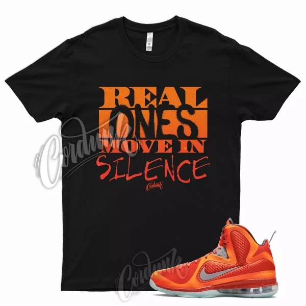 R1 T Shirt for Lebron 9 Total Orange Metallic Silver Team Mango Big Bang 19 8 Jezsport.com