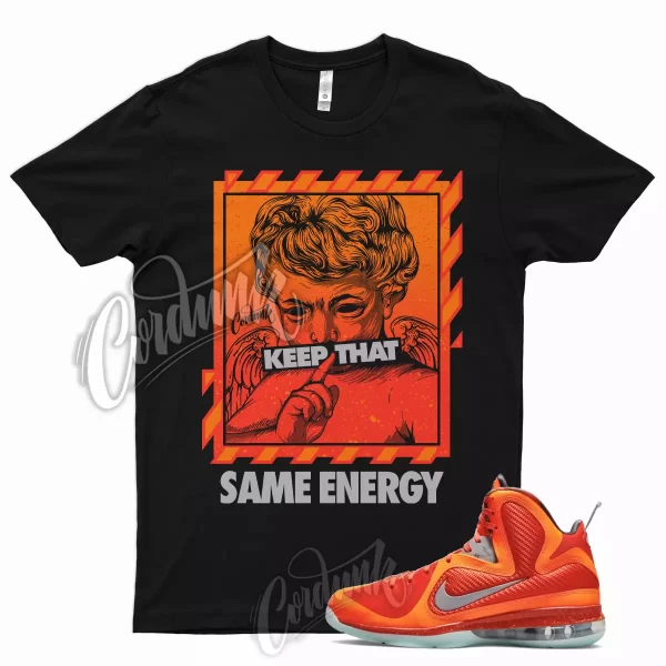 ENERGY Shirt for Lebron 9 Total Orange Metallic Silver Team MangoBig Bang 19 8 Jezsport.com