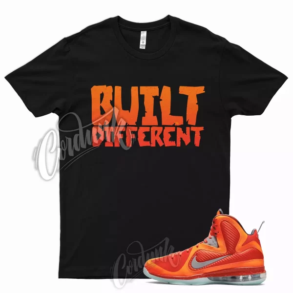 BUILT T Shirt for Lebron 9 Total Orange Metallic Silver Team Mango Big Bang Gala Jezsport.com