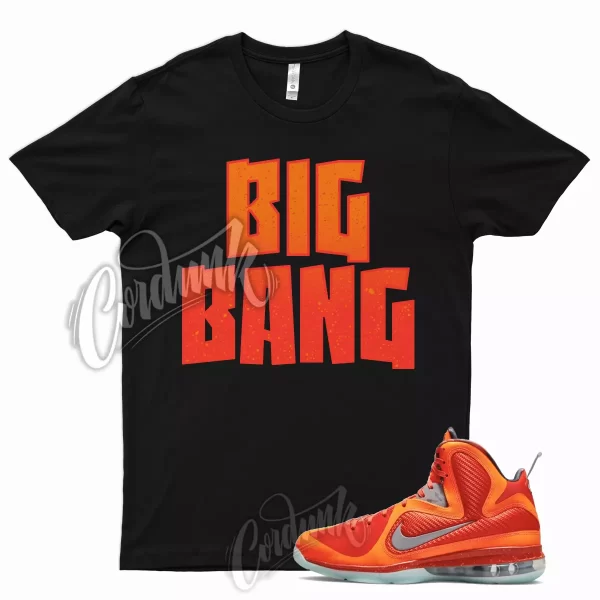 BB T Shirt for Lebron 9 Total Orange Metallic Silver Team Mango Big Bang Galaxy Jezsport.com