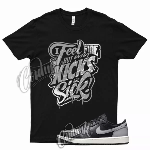 SICK B T Shirt for J1 1 Low Golf Shadow Smoke Grey Wolf Particle 9 Toe Light Jezsport.com