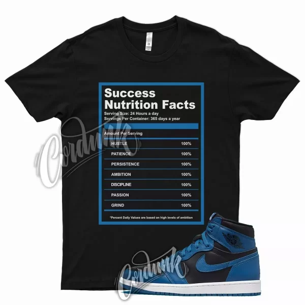 SUCCESS T Shirt for J1 1 Dark Marina Blue Hyper Game Royal Racer 13 Mid Low Jezsport.com