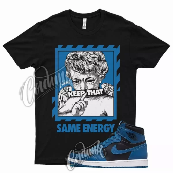 ENERGY T Shirt for J1 1 Dark Marina Blue Hyper Game Royal Racer 13 Mid Low 3 Jezsport.com