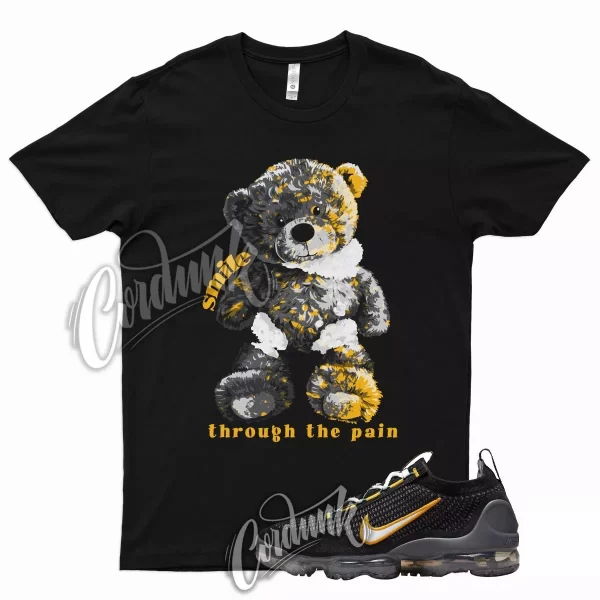 SMILE T Shirt for N Air VaporMax University Gold Dark Grey Charcoal 9 1 Mid 5 Jezsport.com