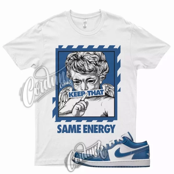 ENERGY T Shirt for J1 1 Low WMNS Dark Marina Blue Racer Hyper Signal Royal 5 Jezsport.com