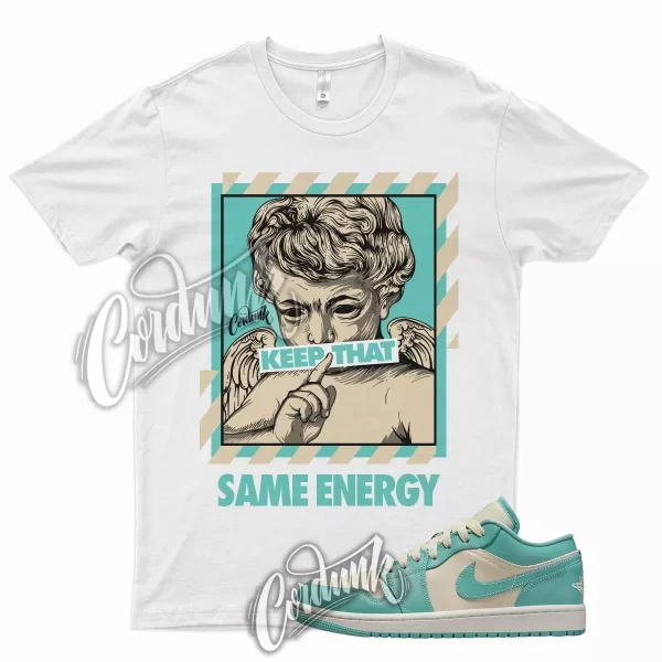 ENERGY T Shirt for J1 1 Low Tropical Teal Natural Beige Twist Mid Turquoise Jezsport.com