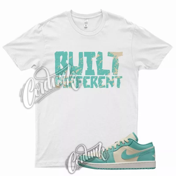 BUILT T Shirt for J1 1 Low Tropical Teal Natural Beige Twist Mid Turquoise 9 Jezsport.com