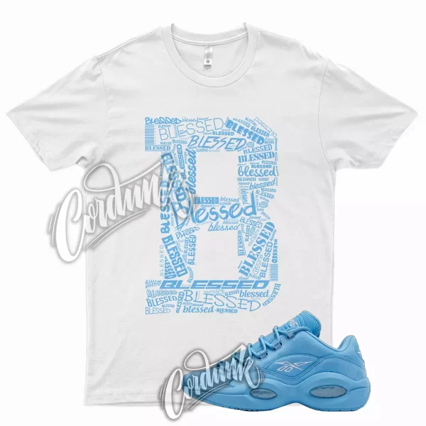 BLESSED T Shirt for Low Blueprint Question Mid High Carolina UNC Blue 1 Jezsport.com