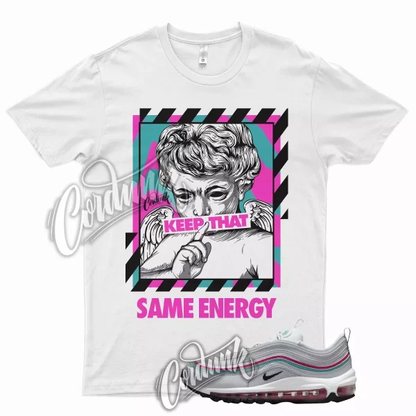 ENERGY T Shirt for N Air Max 97 Silver Beach South Fury Teal Pink 8 Miami 1 Jezsport.com