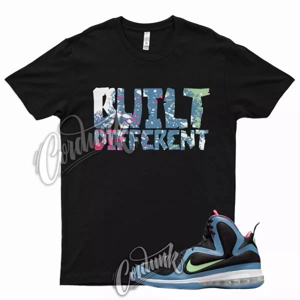 BUILT Shirt for N LeBron 9 South Coast Blue Green Pink Lime Neon Beach Aqua 8 Jezsport.com