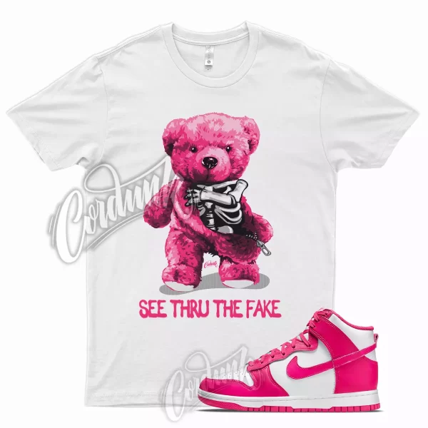 THRU T Shirt for Dunk High Pink Prime Mid Low Fireberry Shocking Coral 1 Jezsport.com