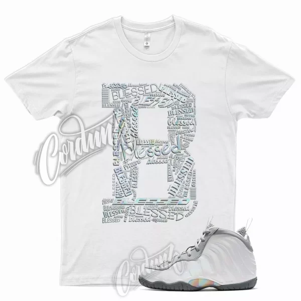 BLESSED Shirt for N Little Posite Smoke Grey Blue Fury Pixel Copa Foamposite Jezsport.com