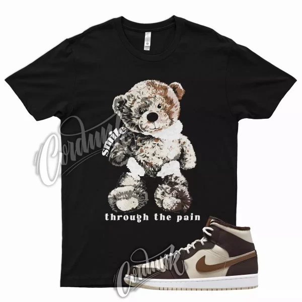 SMILE T Shirt for J1 1 Mid Cream Dark Chocolate Mocha Milk Dunk Mid High Jezsport.com