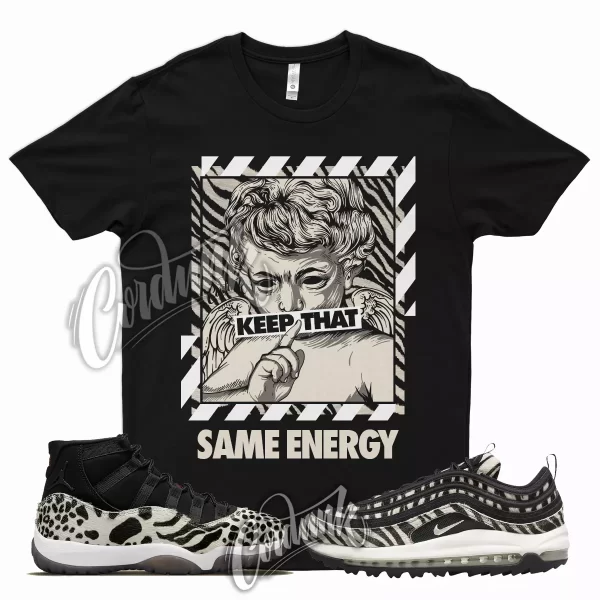 ENERGY T Shirt for N Air Max 97 Golf Zebra Animal Instinct 11 Safari Leopard Jezsport.com