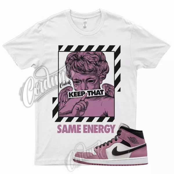 ENERGY T Shirt for J1 1 Mid WMNS Berry Pink Low High Wild Shocking Very Wild Jezsport.com