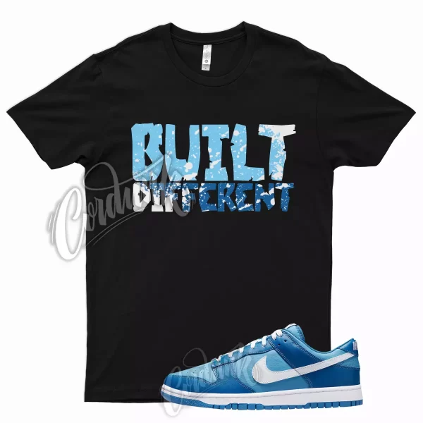 BLK BUILT T Shirt for Dunk Low Dark Marina Blue Dutch Powder Racer 1 UNC Jezsport.com