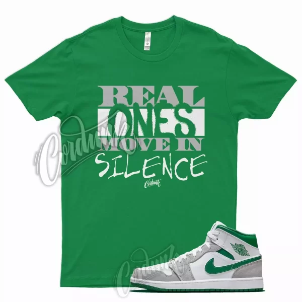 Green R1 T Shirt for J1 1 Mid Grey Dunk Vapormax Pine Stadium Lucky 13 Jezsport.com