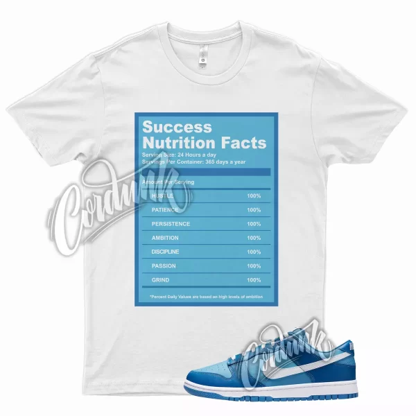 SUCCESS T Shirt for Dunk Low Dark Marina Blue Dutch Powder Racer 1 Mid High Jezsport.com