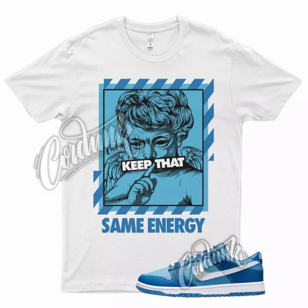 ENERGY T Shirt for Dunk Low Dark Marina Blue Dutch Powder Racer 1 Mid High Jezsport.com