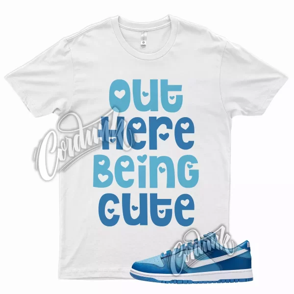 CUTE T Shirt for Dunk Low Dark Marina Blue Dutch Powder Racer 1 Mid High Jezsport.com