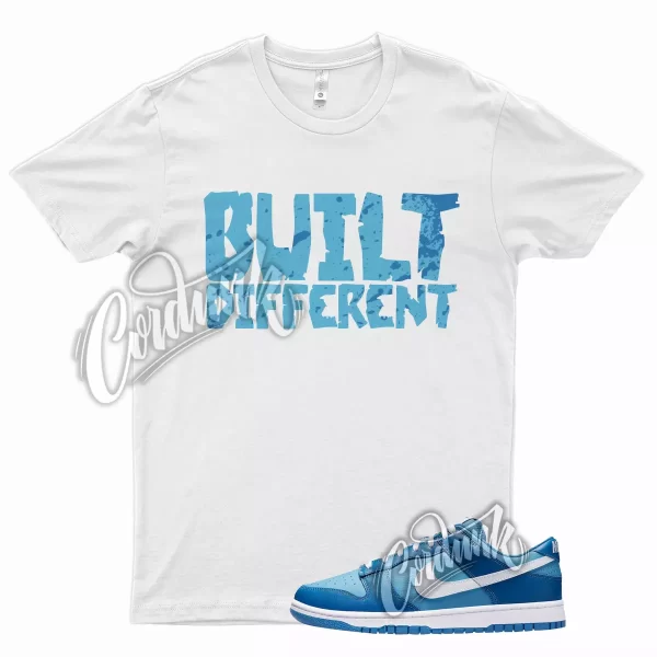 BUILT T Shirt for Dunk Low Dark Marina Blue Dutch Powder Racer 1 Mid High Jezsport.com