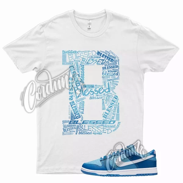 BLESSED T Shirt for Dunk Low Dark Marina Blue Dutch Powder Racer 1 Mid High Jezsport.com