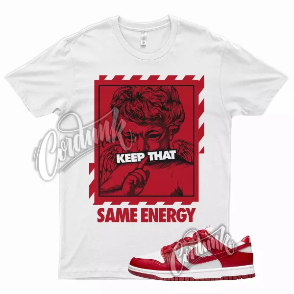 ENERGY T Shirt for Dunk Low WMNS Next Nature University Red Varsity Gym 1 Jezsport.com